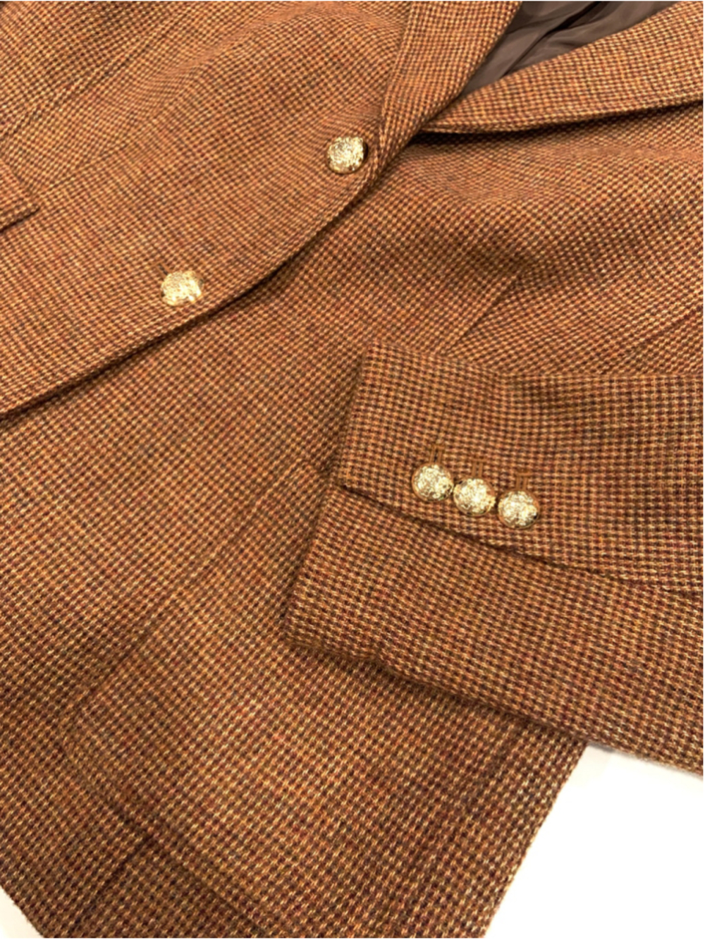 TALBOTS Classic Shetland Wool Blend Blazer - Ripen Check (Sz 14p) - Picture 5 of 8